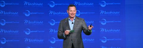 Matt Elliott speaks at the 2024 Mackinac Policy Conference