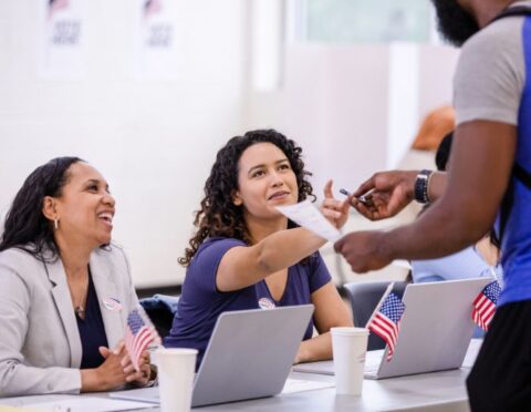 Poll workers