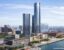 aerial rendering of Renaissance Center and the Detroit Riverfront courtesy of Bedrock-Gensler_Rosetti