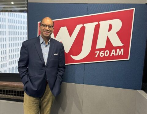 Sandy K. Baruah at the WJR Studio