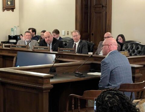 Brian Shoaf testifies in front of the Michigan Senate Regulatory Affairs Committee