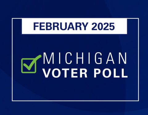 February 2025 Michigan Voter poll graphic